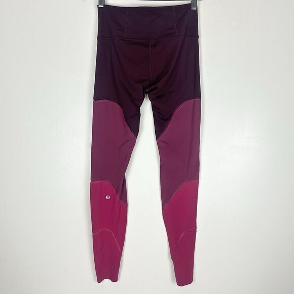 Lululemon Colour Me Ombre Tight 28" Leggings Dark Adobe Blush Berry Violet Red 6 - Picture 1 of 12